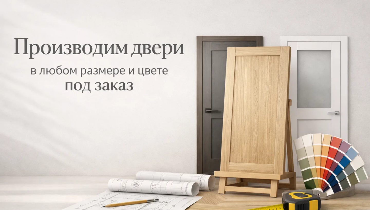 Производим двери в любом размере и цвете под заказ